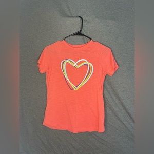 Coral heart shirt